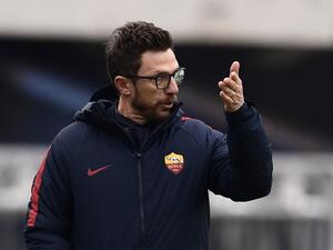 Roma coach Eusebio Di Francesco