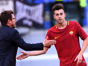 مدرب روما يوزيبيو دي فرانشيسكو يهنىء الشعراوي بهدفه