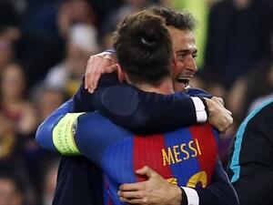 ميسي يودع إنريكي