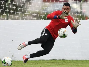 An injury to first-choice shot-stopper Ahmed El-Shenawy meant the veteran set a new record as he took the field against Mali