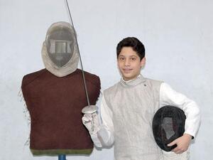 Jordan’s Qusai Hubbub has his eye on the big time in fencing (Photo: JOC Media Service)