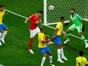 لقطة هدف التعادل لسويسرا