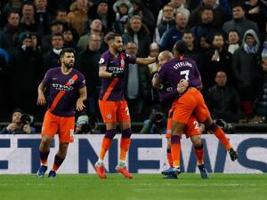  Riyad Mahrez scored the only goal as Manchester City beat Tottenham in a scrappy encounter at Wembley. (Photo: Premier League Twitter)