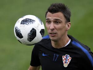 ماريو ماندجوكيتش خلال تدريبات منتخب بلاده