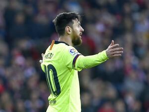 ميسي خلال المباراة