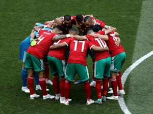  Fernando Hierro's side finish above Portugal in Group B after a 2-2 draw against Morocco in Kaliningrad. 