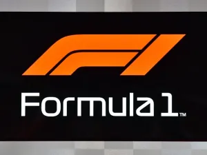The new Formula One logo is seen during the Abu Dhabi Formula One Grand Prix at the Yas Marina circuit on November 26, 2017.
GIUSEPPE CACACE / AFP