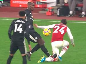 حادثة تدخل بوغبا العنيف على ساق بيليرين