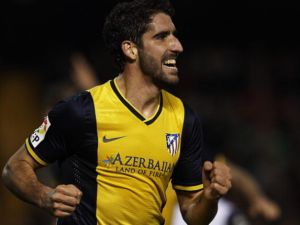 راؤول غارسيا بعد تسجيله هدف التقدم لأتلتيكو