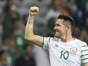 Republic of Ireland's Robbie Keane signed off his international career with a goal in an easy 4-0 win over Oman.