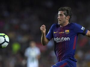 سيرجي روبرتو خلال المباراة