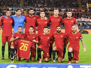 فريق روما الذي خاض اللقاء