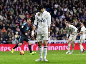 رونالدو خلال مواجهة ريال مدريد وريال سوسييداد