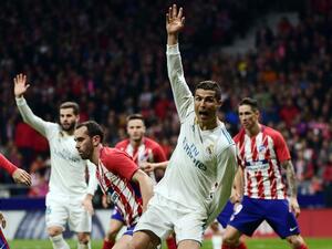 طالب رونالدو بلمسة يد على دييغو غودين مدافع أتلتيكو مدريد داخل منطقة الجزاء، لكن الحكم دافيد فيرنانديز بوربالان لم يعره اهتماماً