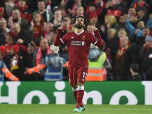 صلاح يتألق ويرفع رصيده إلى 11 هدفاً في دوري الأبطال هذا الموسم ويرفض الاحتفال بهدفيه احتراماً لفريقه السابق