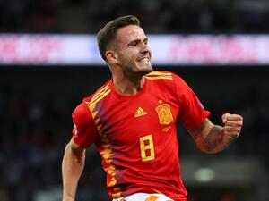 ساول يحتفل بهدفه