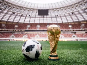  The sports apparel giant has gone back to the future to create the Russia 2018 ball - and Lionel Messi is a big fan (Photo: @FIFAWorldCup)