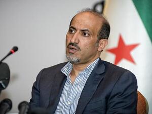 NC leader Ahmad Assi Jarba attending a Syrian oppositon meeting in Istanbul (AFP / ANC)