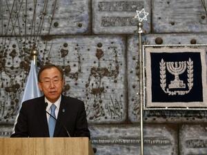  United Nations secretary general Ban Ki-Moon. AFP PHOTO/GALI TIBBON