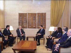 Assad meets Brahimi