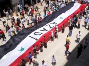 تظاهرات تطالب الرئيس بشار الأسد بالتنحي، وتندد بالقمع الدموي للتظاهرات السلمية