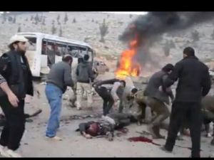 صورة من التفجير في باب الهوى