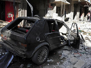 A car bomb has killed at least twenty people in Rankus, a town 30 kilometers north of Damascus. The attack is the latest in a series of deadly bombings in Syria. (Image credit: AFP)

