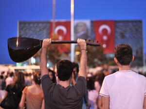 Protestors gather for an anti-government demonstration at Istanbul's Gezi Park, June 19 2013.  (AFP/File)