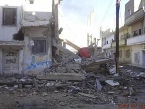 ثار للدمار الذي خلفه القصف في حمص 