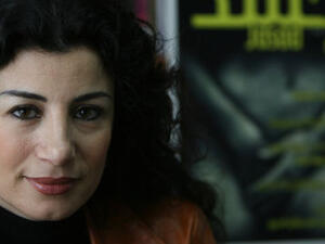 Joumana Haddad - feminist, ardent atheist, and all-around rebel - is the Lebanese woman behind "Jasad," the only Arabic-language erotica magazine.  (AFP/Ramzi Haidar)