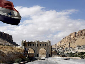 Maaloula's cathedral and churches empty of Christians as Syria's latest fight ensues. [Reuters]