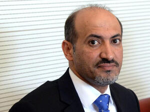Syria's new opposition chief Ahmad Jarba in Paris this week  AFP PHOTO / PHOTO PIERRE ANDRIEU