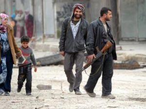 مقاتل من المعارضة في الشيخ سعد/شمال/أ.ف.ب