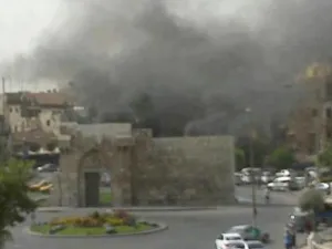 صورة عن الفيسبوك لتفجير باب توما