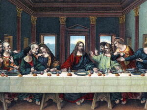 Jesus Christ and his disciples during The Last Supper. [Getty Images]
