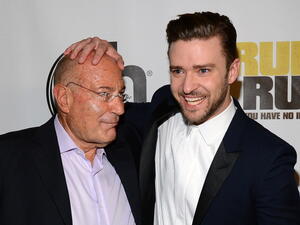 Arnon Milchan  and singer/actor Justin Timberlake [Getty Images]