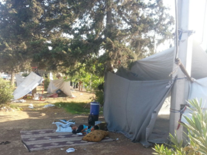 مخيم للنازحين في حلب/ أرشيفية