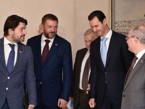 الاسد مع الوفد الشيوعي الروسي