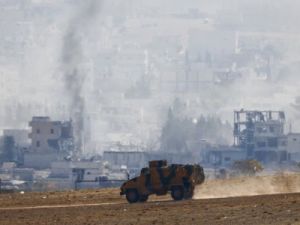 استخدام الأسلحة الثقيلة في الاشتباكات التي وقعت في عمق كوباني