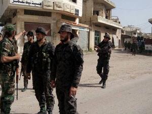 جنود من الجيش السوري في ريف حماة الشمالي