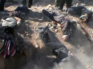 اعدامات نفذتها جبهة النصرة في الغوطة/أ.ف.ب