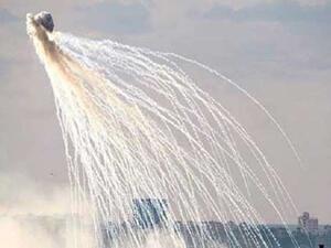 قصف عدة مناطق في مدينة هجين شرق مدينة دير الزور بقنابل الفوسفور الأبيض 