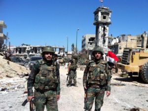 سيطرة الجيش النظامي ومقاتلي حزب الله اللبناني على القصير