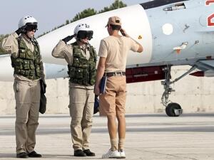 مقاتلة حربية روسية في مطار حميميم