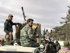 الجيش السوري يستقدم تعزيزات ضخمة إلى محيط مدينة بصرى الشام في ريف درعا الشرقي