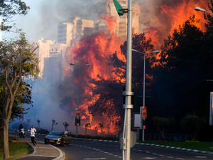 Fires starting in Haifa has spread across Israel and the West Bank. (AFP/File)
