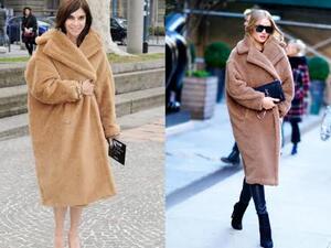 يتميّز المعطف بحجمه الواسع والمريح بالإضافة إلى النسيج الفخم المنفّذ به 