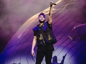 The singer was performing at a concert in Mexico City (Source: theweeknd / Instagram ) 