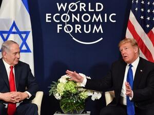 U.S. President Donald Trump with Israel's Prime Minister Benjamin Netanyahu at Davos  (AFP/File Photo)
