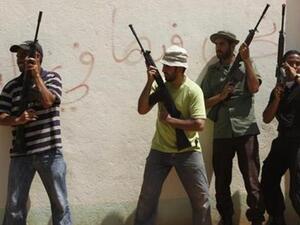 ثوار في بنغازي خلال دورة تدريبية